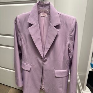 Pink Lily Light Purple Women's Blazer